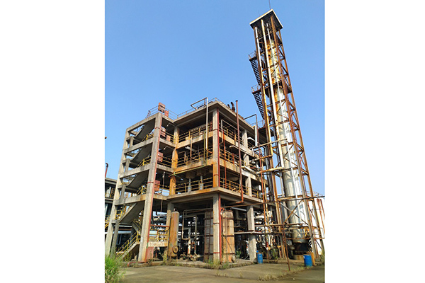 Grease continuous hydrogenation tower reactor